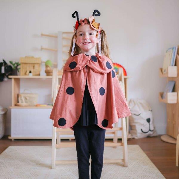 Fabelab - Dress Up -  Ladybug Cape Set, 3-6 years