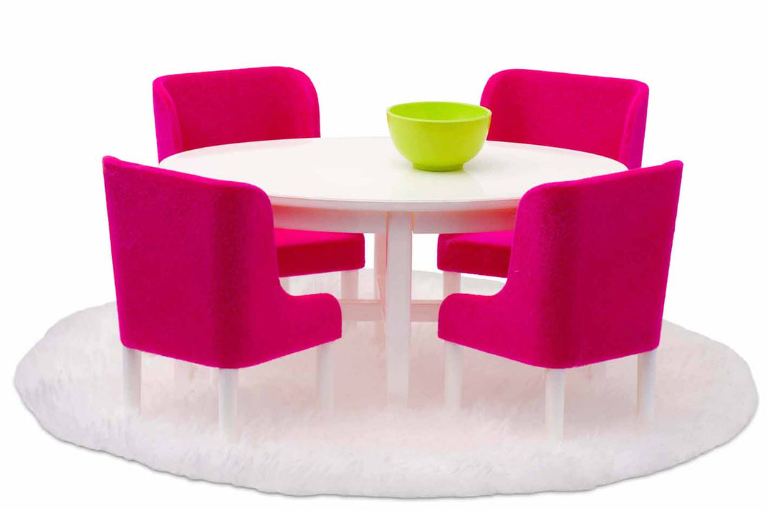 Lundby Dining Room Set - Pink