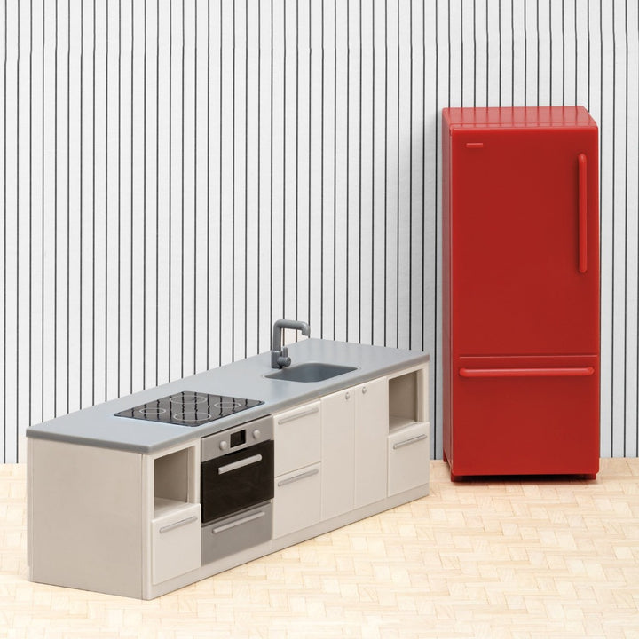 Lundby Basic Kitchen Set - Red