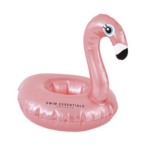 Swim Essentials Floating Drink Holder - Rose Gold Flamingo