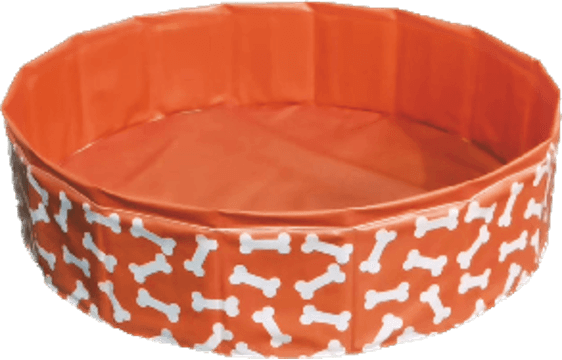 Swim Essentials Foldable Dog Pool, Beige Bones 80cm dia