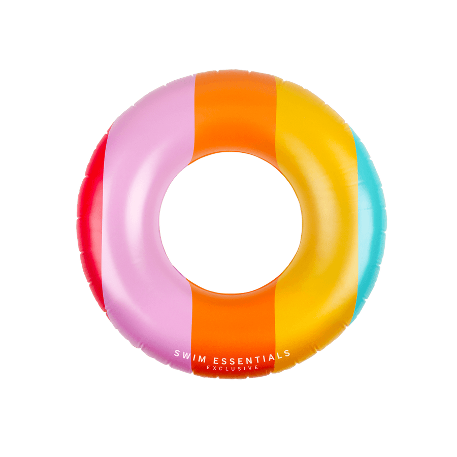 Swim Essentials Swim Ring, Rainbow 90cm