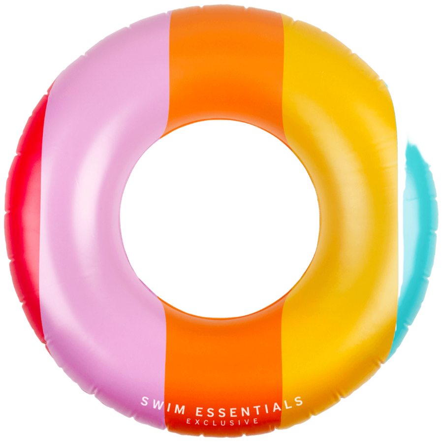 Swim Essentials Swim Ring, Rainbow 90cm