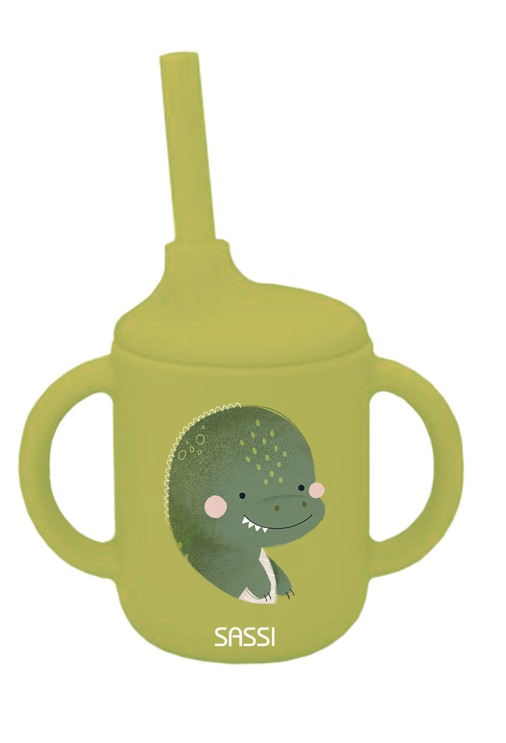 Sassi Silicone Sippy Cup Set - Cracky the Dinosaur