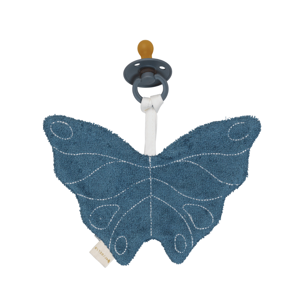 Fabelab -  Dummy Cuddle - Butterfly, Blue Spruce, 19 cm