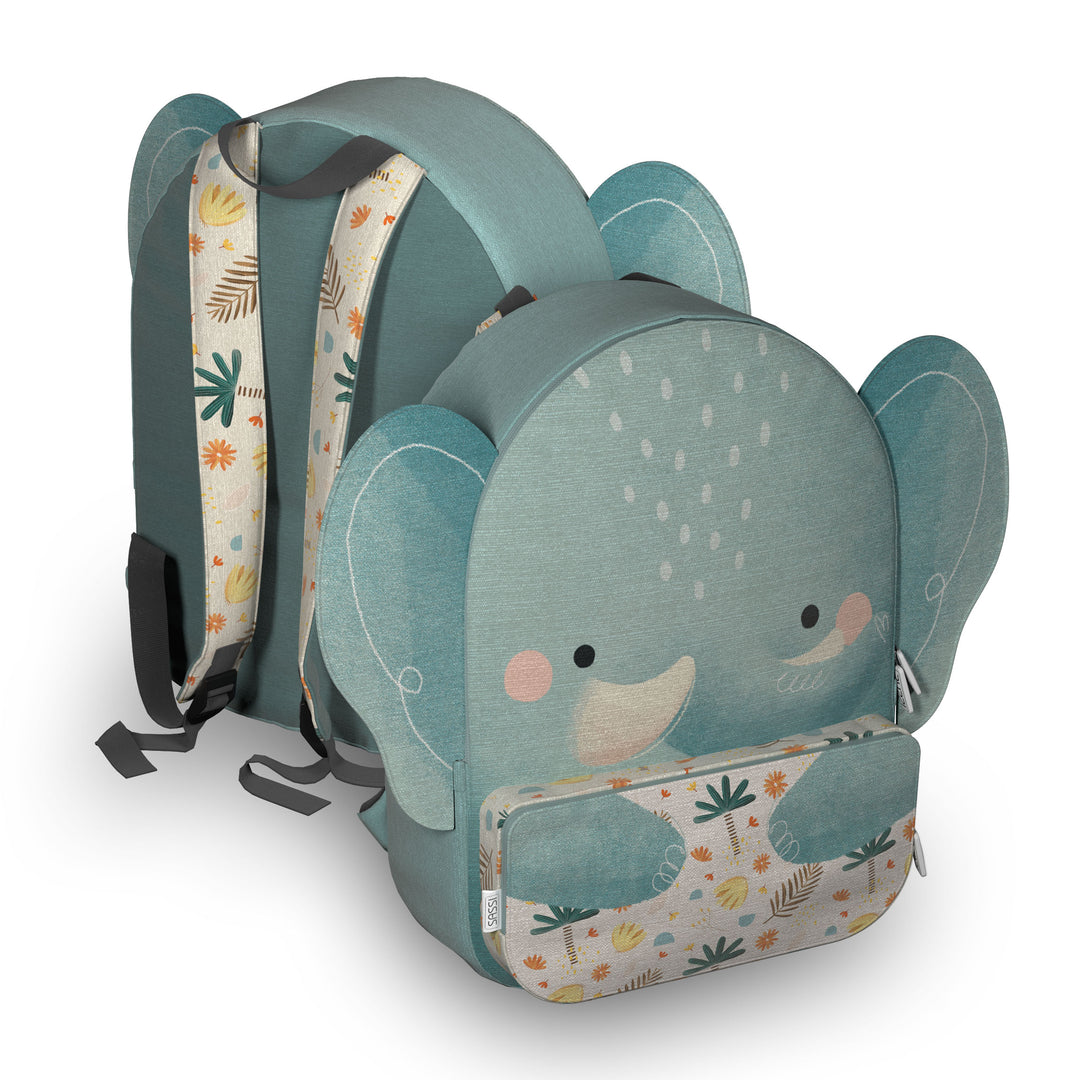 Sassi A4 Junior Recycled Backpack - Chewy The Elephant