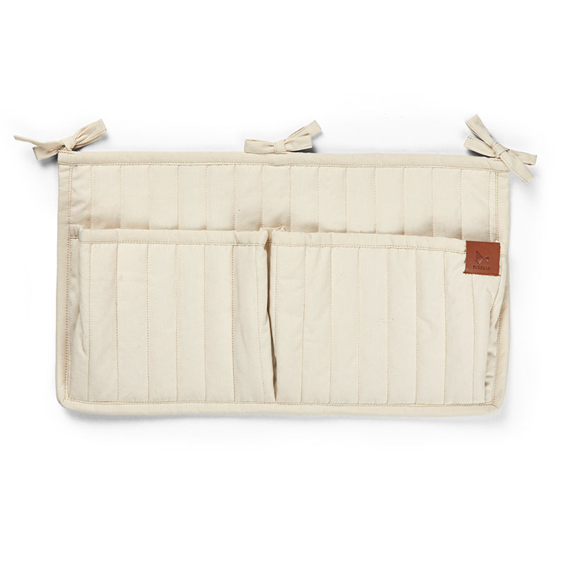 Fabelab - Quilted Crib or Wall Pocket Storage Small - Oat Milk