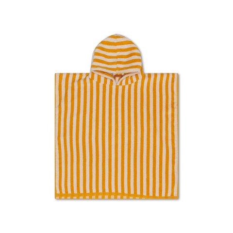 Swim Essentials Luxe Beach Poncho, Yellow Striped