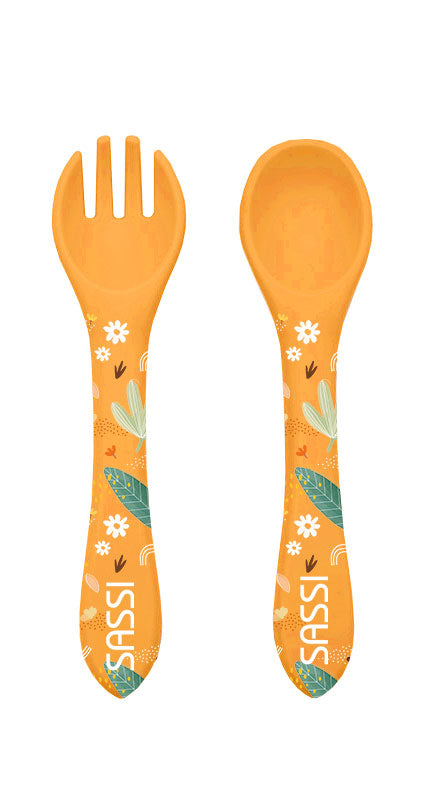 Sassi Silicone Cutlery Set - Chompy The Lion