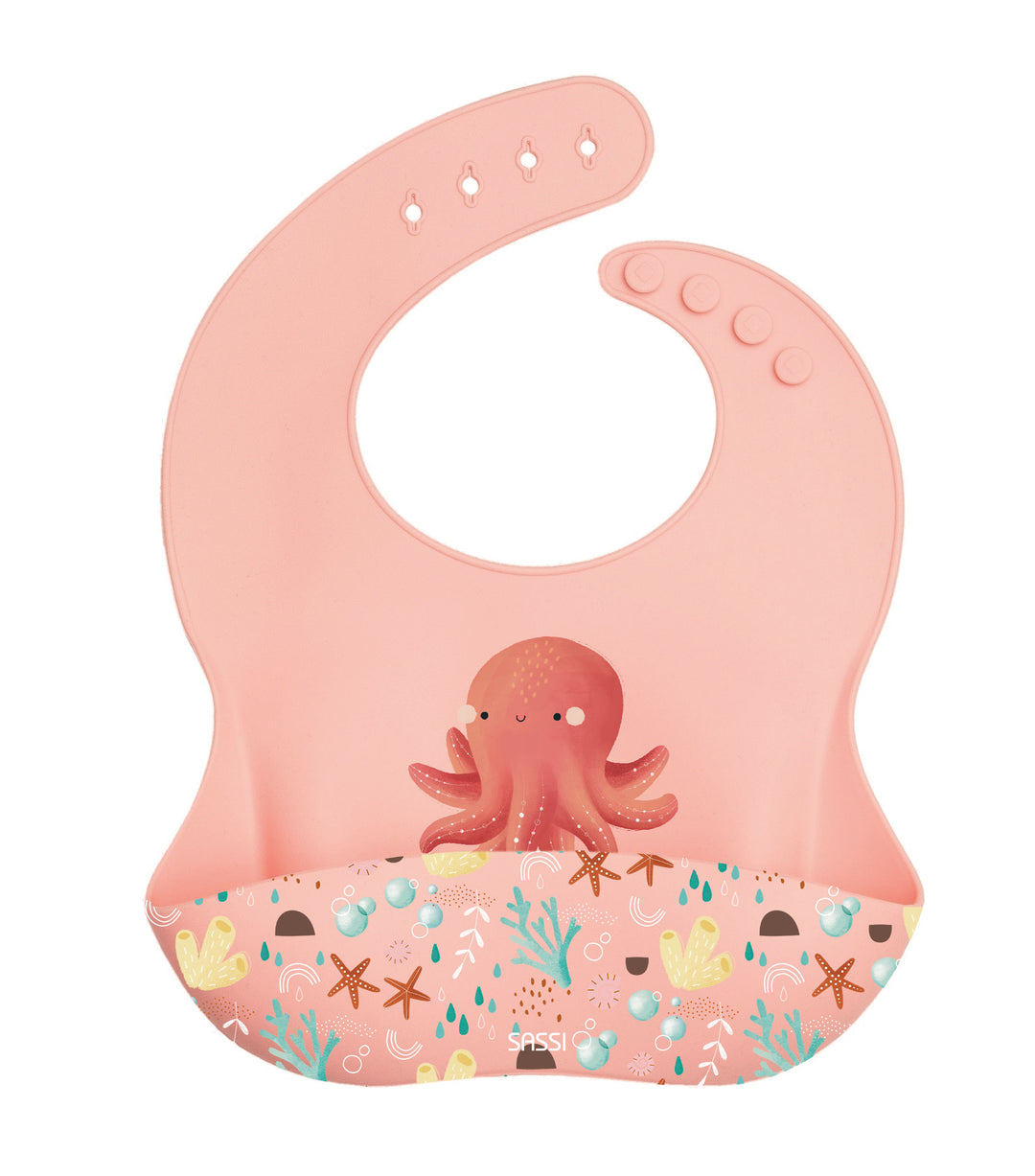 Sassi Silicone Bib - Slurpy The Octopus