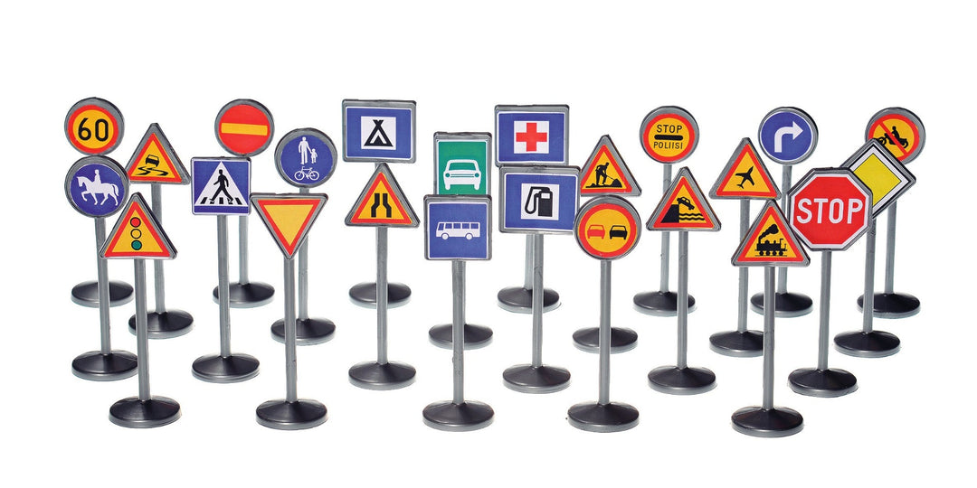 Plasto Traffic Signs, 24 pcs