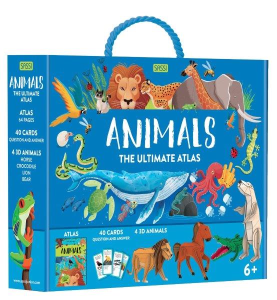 Sassi The Ultimate Atlas and Puzzle Set - Animals 3D Construction