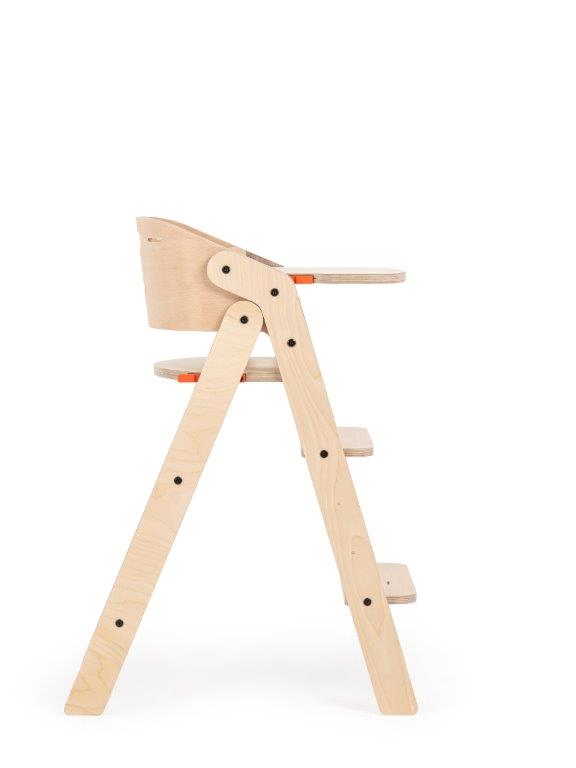 Mamatoyz My Chair All-In-One Foldable Wooden High Chair, Natural