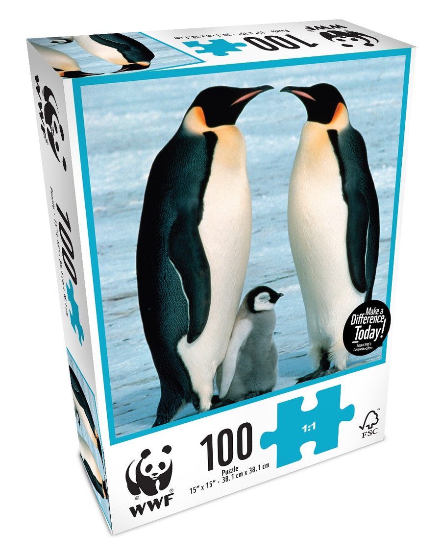 WWF Penguins Puzzle, 100 pcs