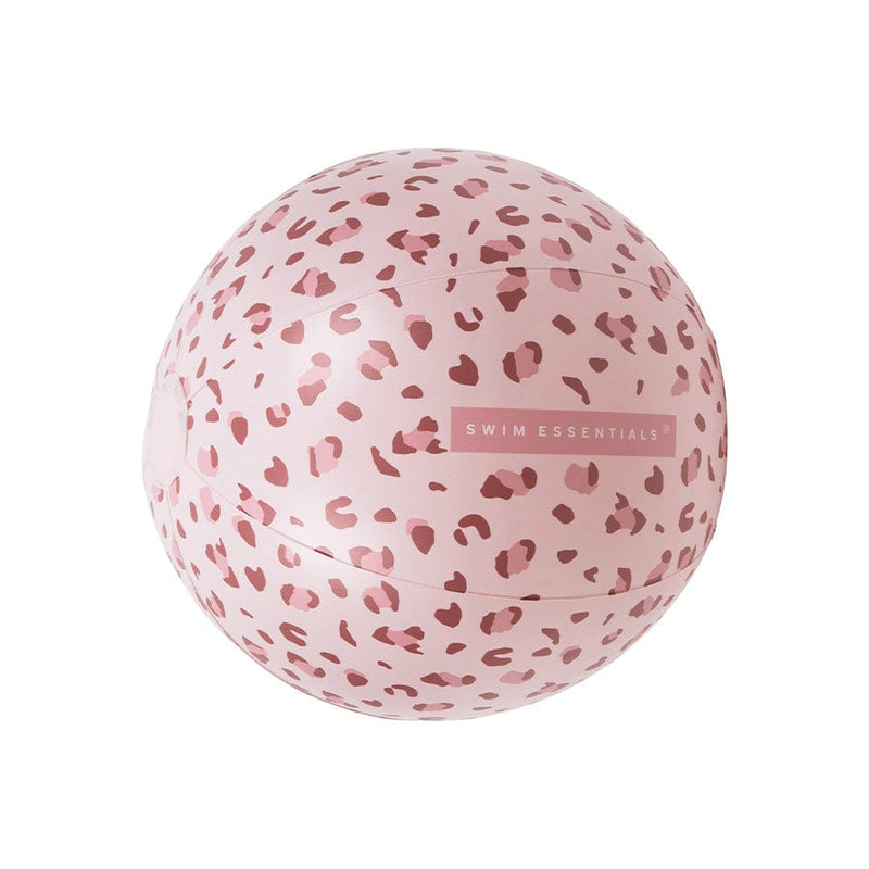 Swim Essentials Inflatable Beach Ball - Pink Leopard, 51 cm