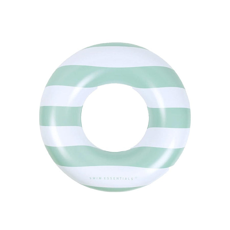 Swim Essentials Swim Ring, Green/White Striped, 90 cm