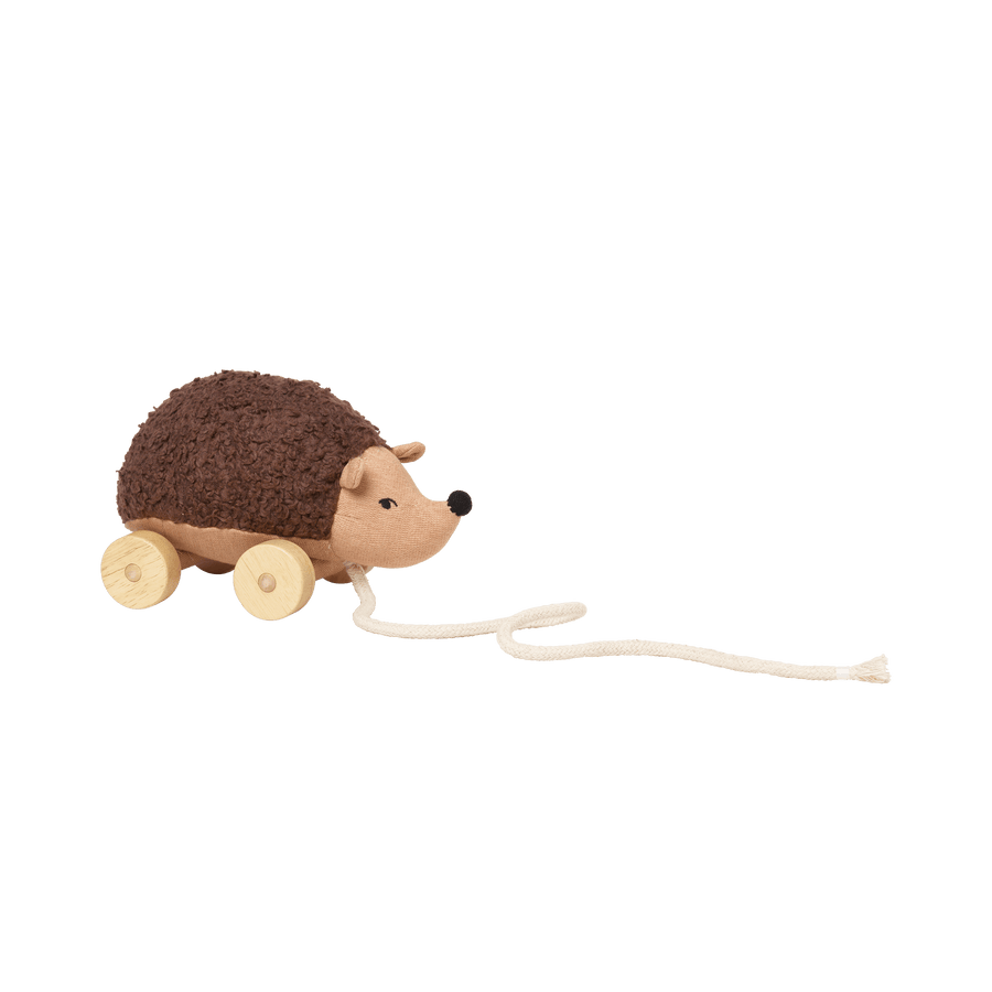 Fabelab - Wooden Pull-Along Toy - Hannah Hedgehog, 20 cm Default Title