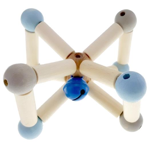 Hess-Spielzeug Rattle Natural Twisty Blue Default Title