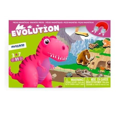 Miniland On The Go Discover Evolution Magnetic Game