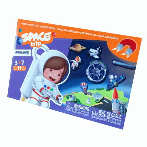 Miniland On The Go Discover Space Trip Magnetic Game