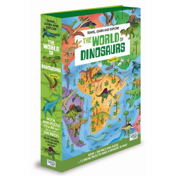 Sassi 3D Puzzle & Book Set -  World of Dinosaurs Default Title