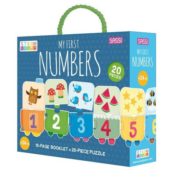 Sassi My First Numbers Puzzle & Book Set Default Title