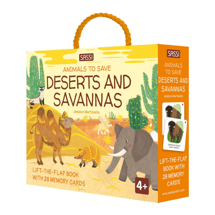 Sassi Games - Memory Matching - Animals to Save - Deserts and Savannahs