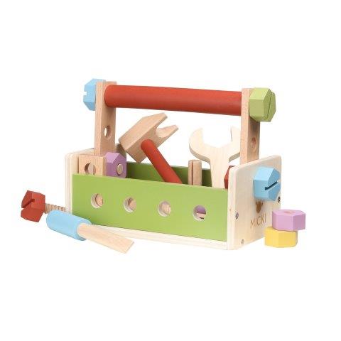 Micki Tools - Tool Box with Tools - Build and Play NEW COLOURS