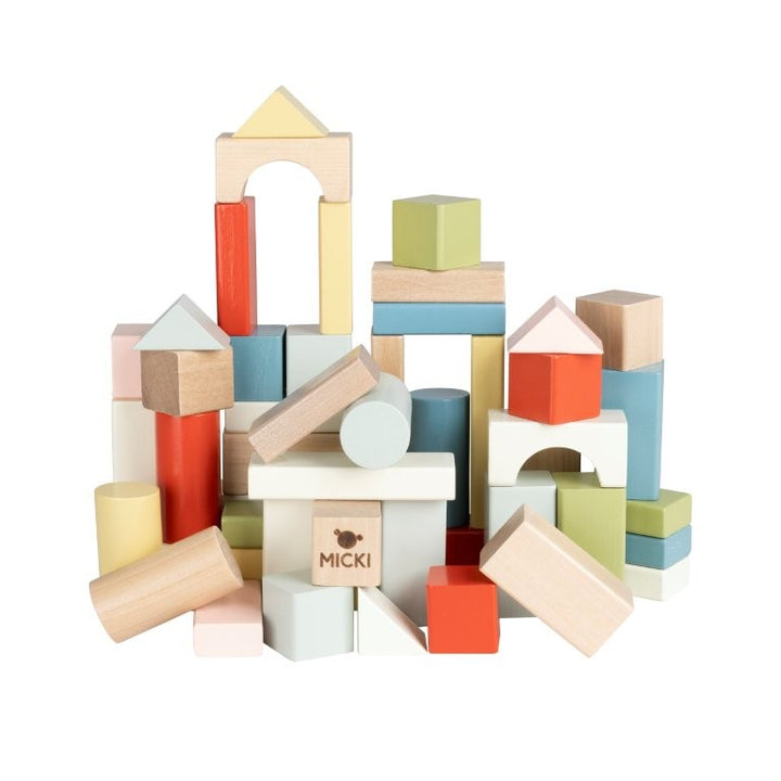 Micki - Wooden Building Blocks, 60 pcs