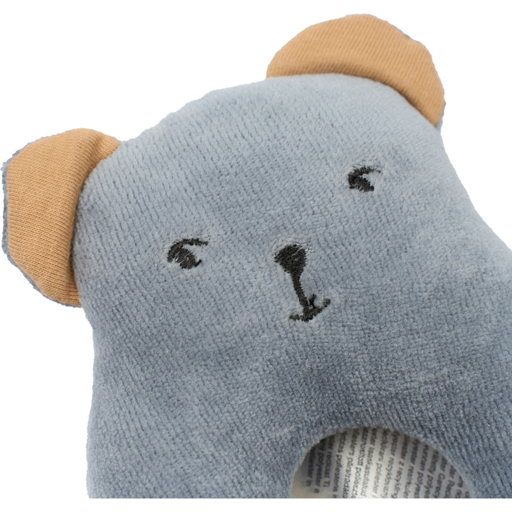 Fabelab Rattle - Bear, Pigeon Blue
