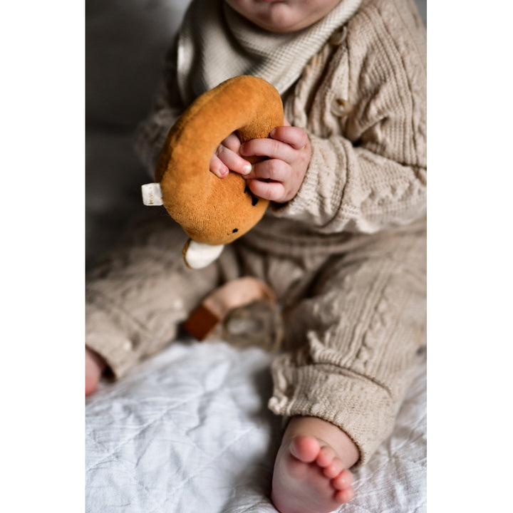 Fabelab Rattle - Bear, Pigeon Blue