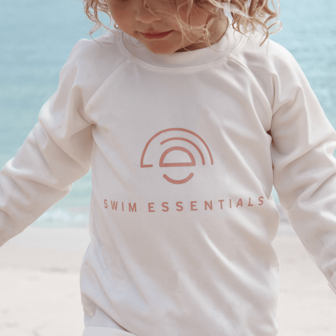 Swim Essentials UV Long Sleeved Rashguard, Pure Tones White
