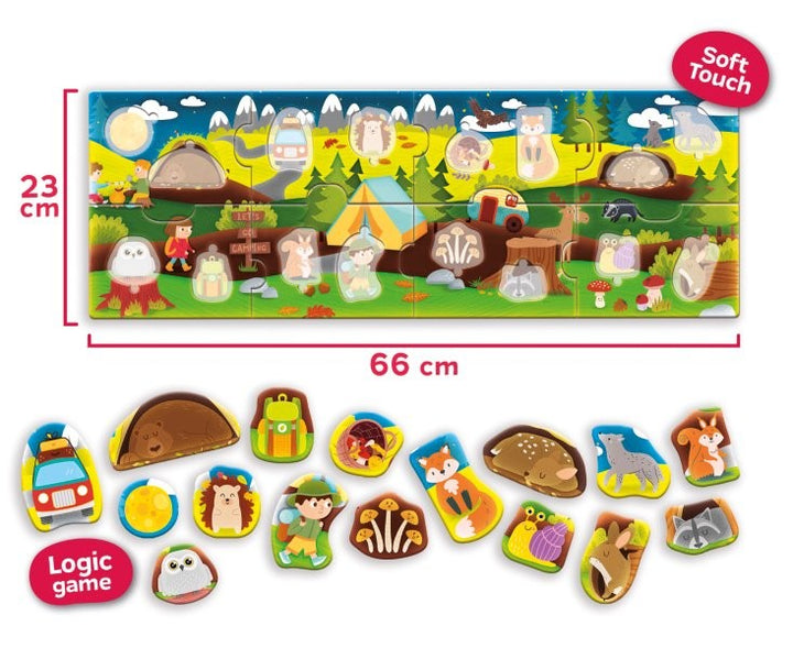 Lisciani Carotina Baby -  Logic Panorama, The Wood, 24 pcs