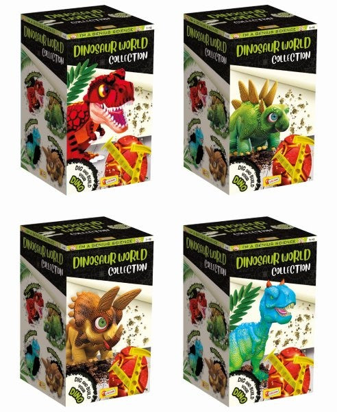 Lisciani I'm a Genius - Dinosaur World Collection Display, 12 pcs