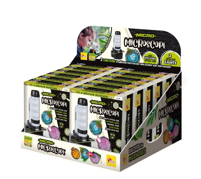 Lisciani I'm a Genius - Micro Microscope Display, 12 pcs