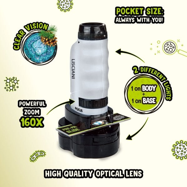 Lisciani I'm a Genius - Micro Microscope Display, 12 pcs