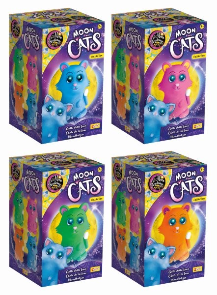 Lisciani The Moon Academy -  Magic Cats Collection Display, 8 pcs