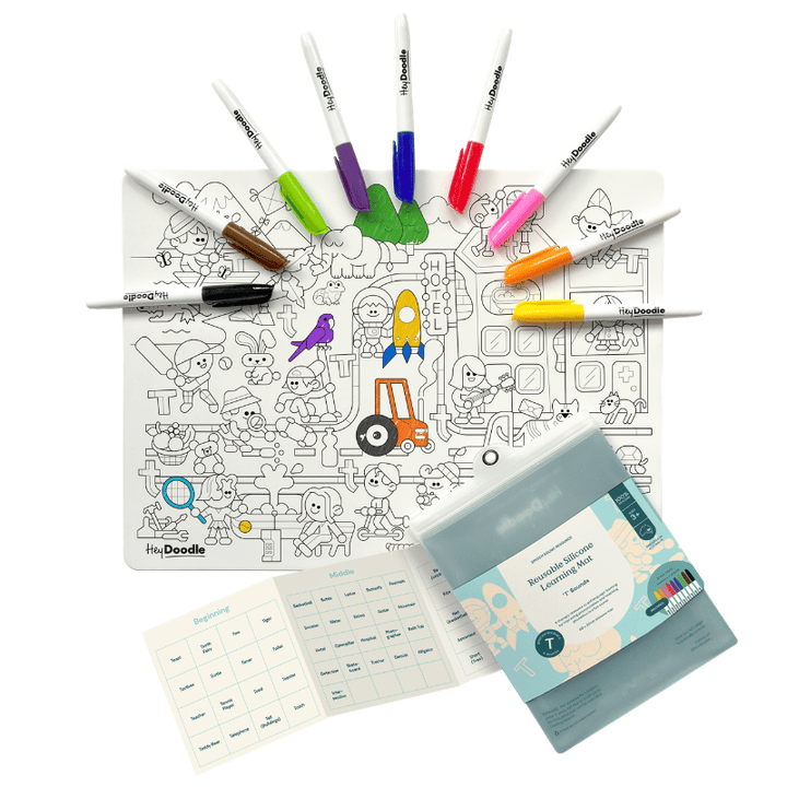 HeyDoodle - Speech Therapy Colouring & Doodle Mat - T' Sounds