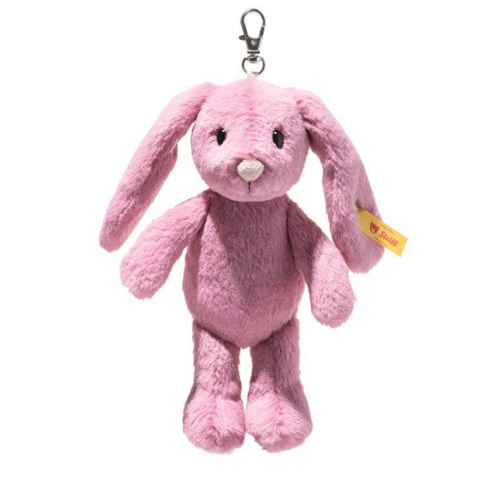 Steiff Soft Cuddly Friends - Pendant Hoppie Rabbit, Bridal Rose, 16 cm