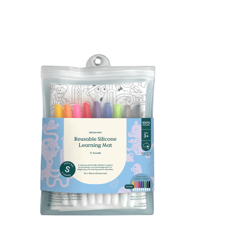 HeyDoodle - Speech Therapy Colouring & Doodle Mat - S' Sounds