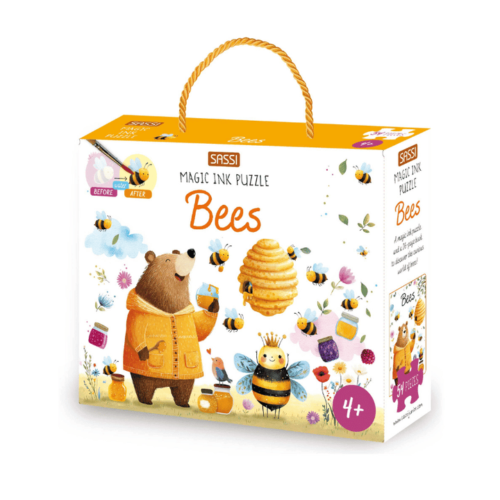 Sassi Magic Water Puzzle & Book Set - Bees