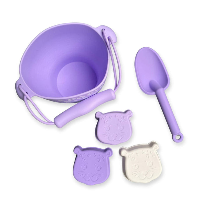 Swim Essentials Beach Bucket Set - Leopard Lilac