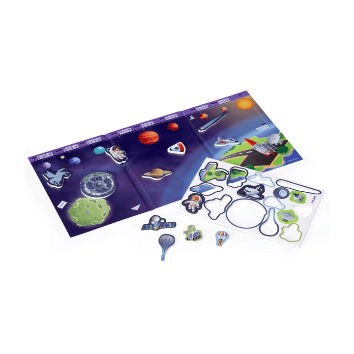 Miniland On The Go Discover Space Trip Magnetic Game