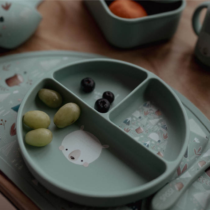 Sassi Silicone Meal Plate - Munchy the Bear