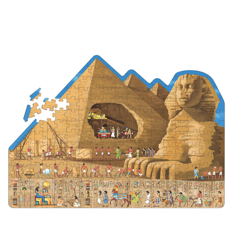 Sassi 3D Puzzle and Book Set - Egypt, 40 pcs