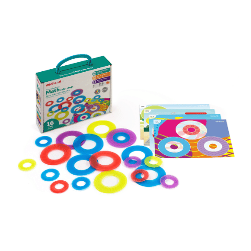 Miniland Aptitude Translucent Activity Math Colour Rings