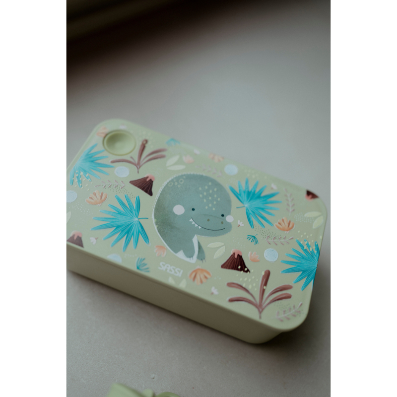 Sassi RPET Lunch Box - Cracky the Dinosaur