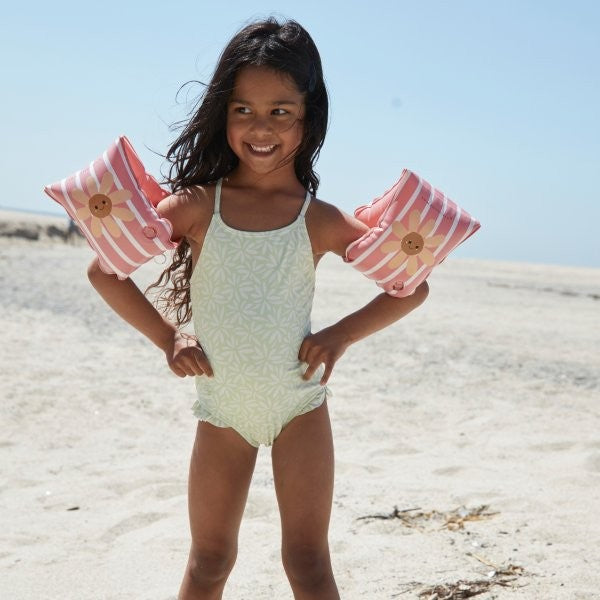Swim Essentials Inflatable Arm Bands - Daisy Flower, 2-6 yrs