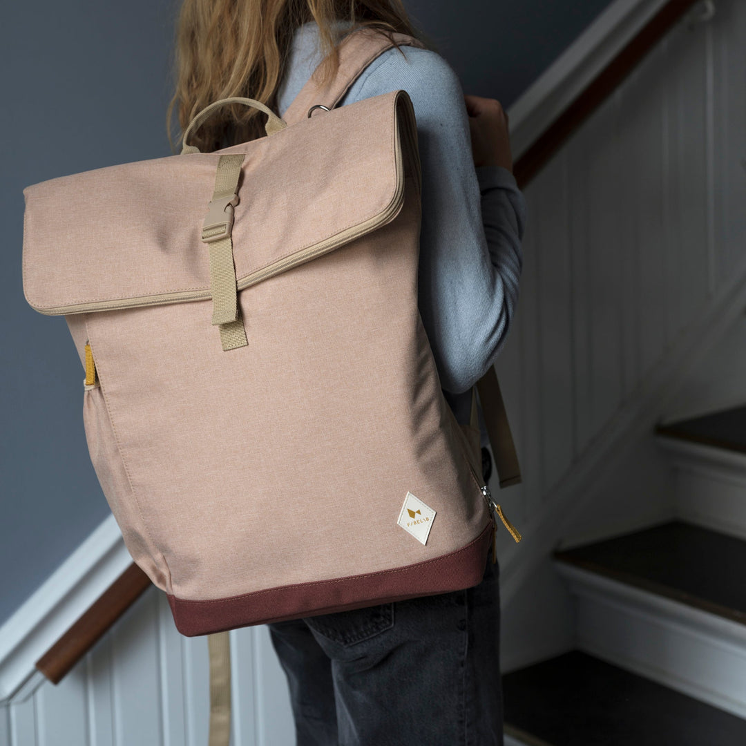 Fabelab - On-The-Go Parent Eco Laptop and Baby Backpack, Caramel
