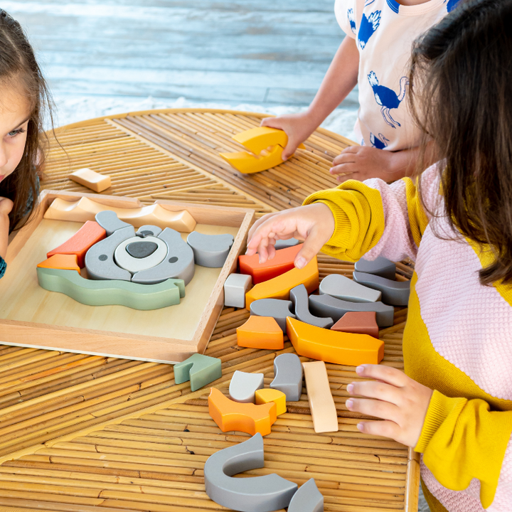 Stellavan & Papa - 3-in-1 Large Block Puzzle, Koala